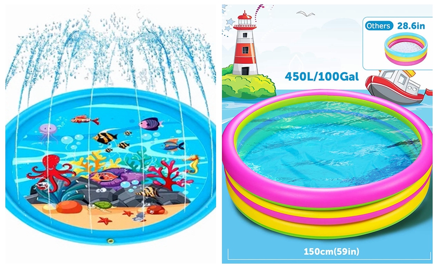 46070 - Inflatable Kiddie Pool and Splash Pad USA