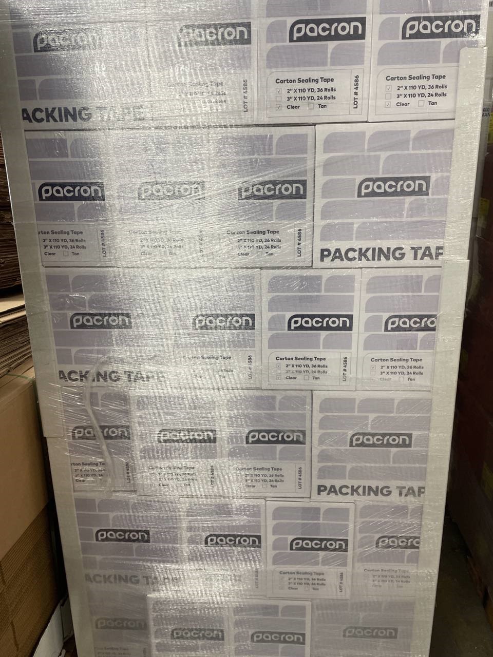 49877 - Pacron 1.7mil x 2" x 110Yards(330feet) Clear Packing Tape USA
