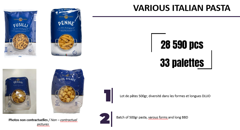 50492 - VARIOUS ITALIAN PASTA Europe