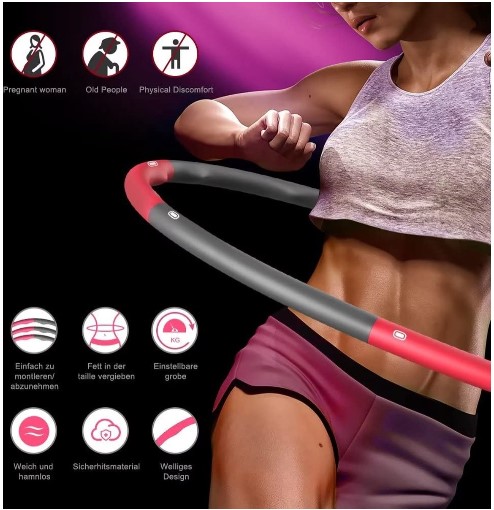 50647 - Mixed Fitness Hula Hoops Europe