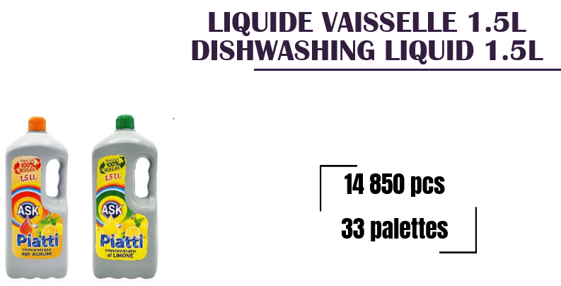 50856 - DISHWASHING LIQUID 1.5L Europe